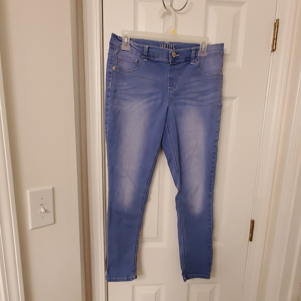 Justice size 14 plus. Mid rise jegging